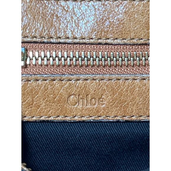 Chloé Ethel Medium Tote in Cognac Leather Gold Hardware Crossbody Strap Hungary - Picture 3 of 13